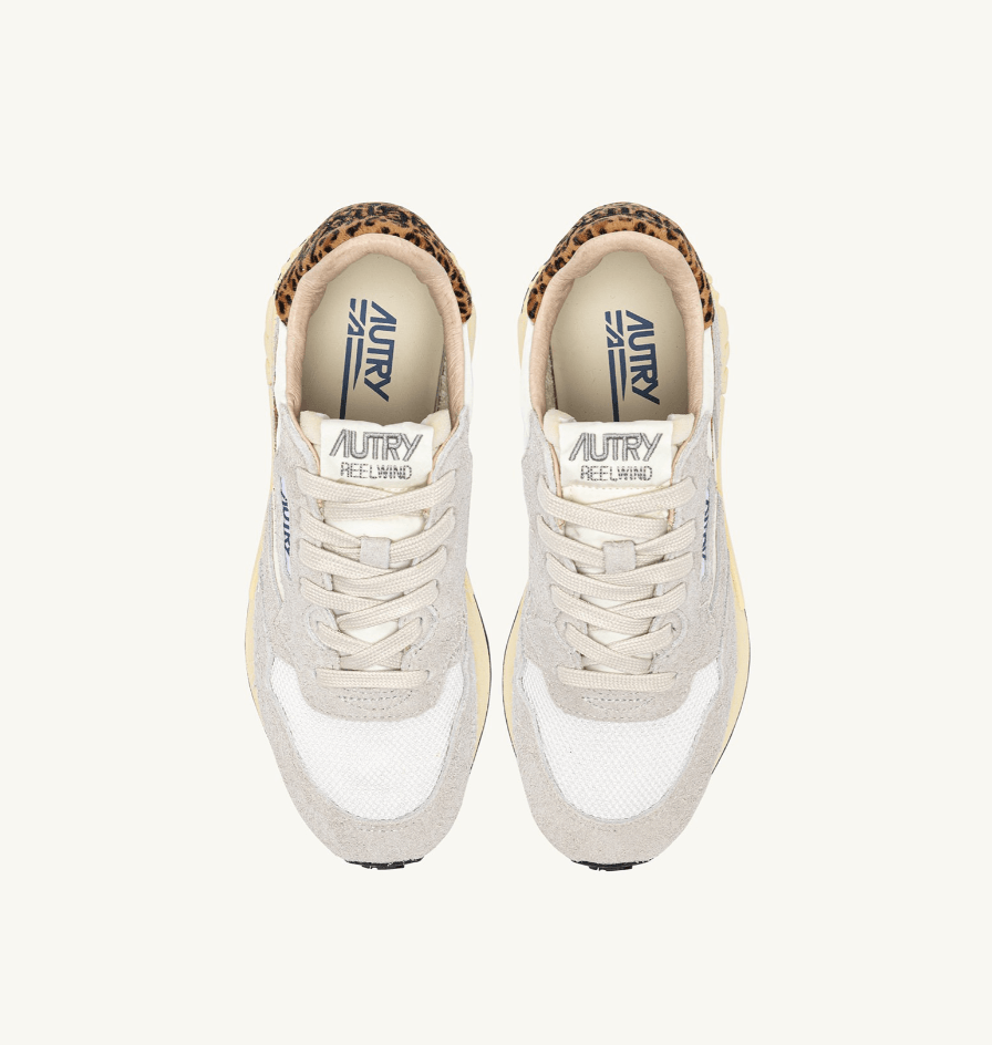REELWIND LOW- WHITE/LEOPARD