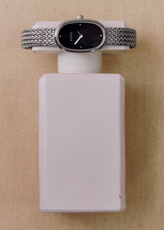 Jane Mini Tethered - Silver and Black Metal Bracelet Watch