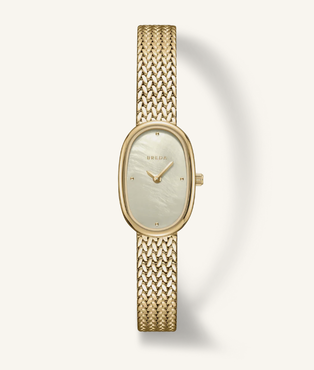 Jane Mini Tethered - Gold and Champagne Metal Bracelet Watch