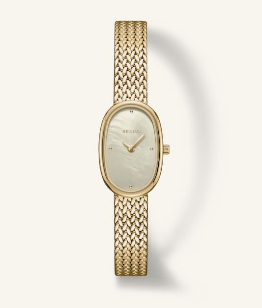 Jane Mini Tethered - Gold and Champagne Metal Bracelet Watch