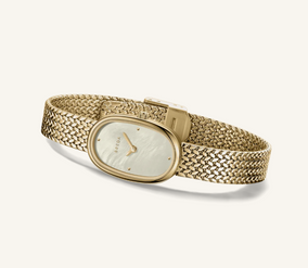 Jane Mini Tethered - Gold and Champagne Metal Bracelet Watch