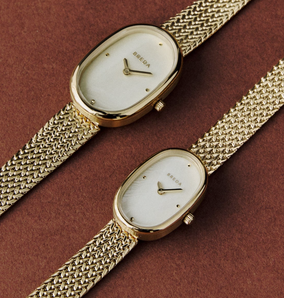Jane Mini Tethered - Gold and Champagne Metal Bracelet Watch