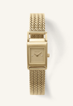 Revel - Gold Metal Mesh Bracelet Watch, 18MM