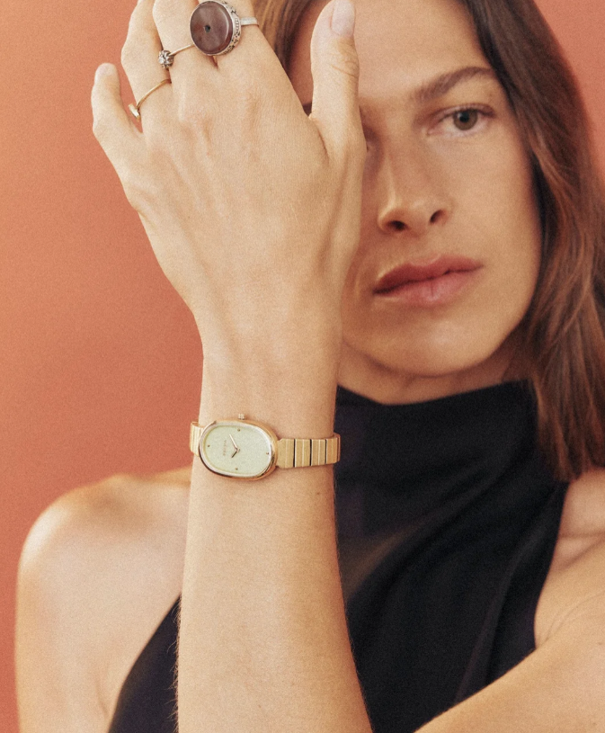 Jane - Gold Metal Bracelet Watch, 23MM