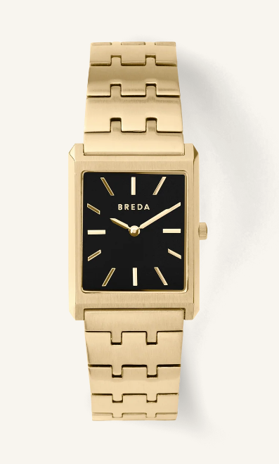 Virgil - Gold and Black Metal Bracelet Watch, 26MM