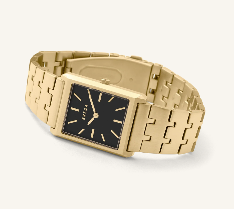 Virgil - Gold and Black Metal Bracelet Watch, 26MM