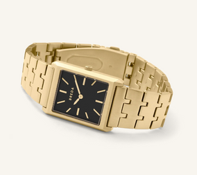 Virgil - Gold and Black Metal Bracelet Watch, 26MM