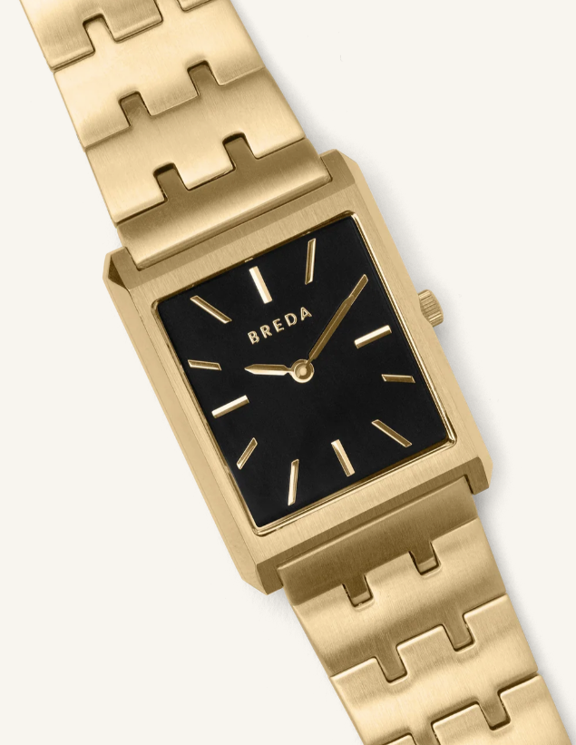 Virgil - Gold and Black Metal Bracelet Watch, 26MM