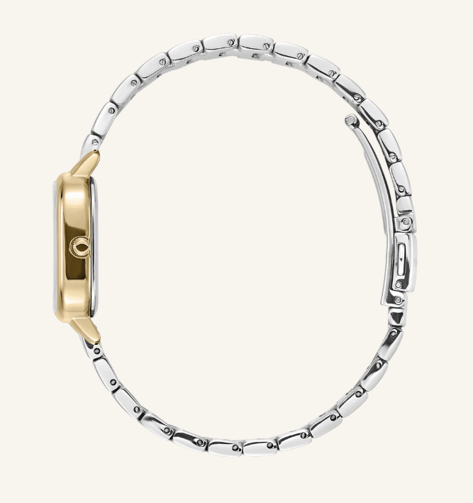 Esther - Silver and Gold Metal Bracelet Watch, 26MM