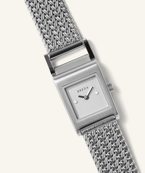 Revel - Silver Stainless Steel Mesh Bracelet Watch, 18MM