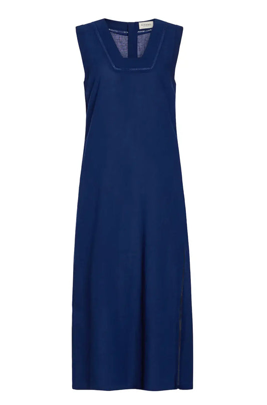 GROTTA MIDI DRESS- NAVY