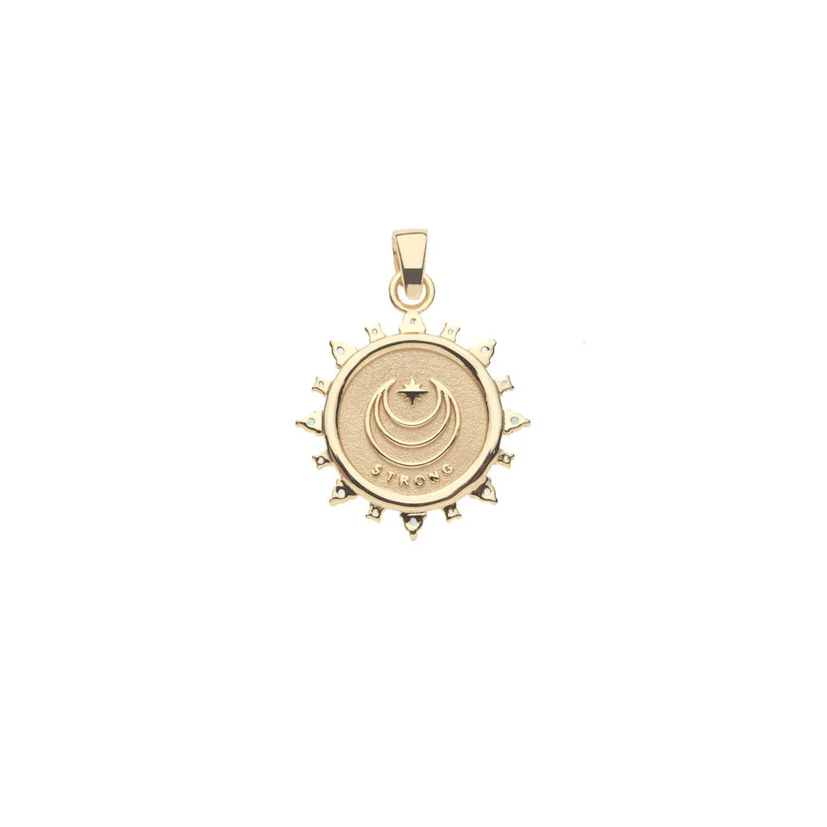 STRONG PETITE EMBELLISHED COIN (RISING SUN)