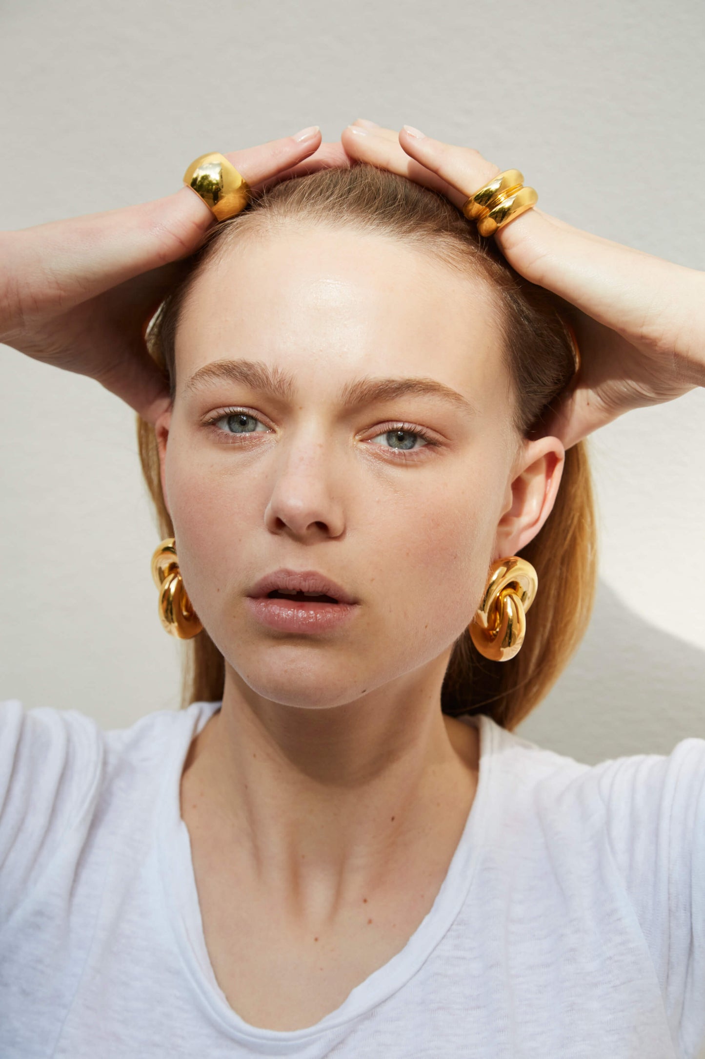 CUMULUS EARRINGS- GOLD