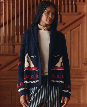 THE SAILBOAT LODGE CARDIGAN