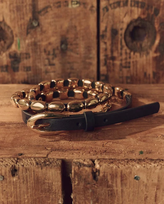 THE BEADED BELT IN GOLD