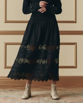 THE ROSETTE CROCHET CANARY SKIRT