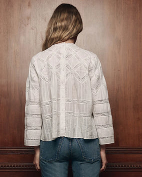 THE LATTICE LACE VICTORIAN TOP