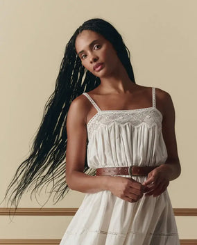 THE ROSETTE CROCHET DRESS
