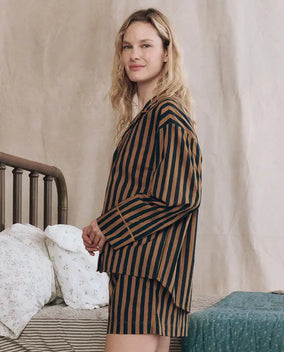 THE SLEEP BOXER SHORT - CLUB STRIPE