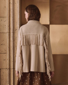 THE WESTERN FRINGE SWEATER JACKET