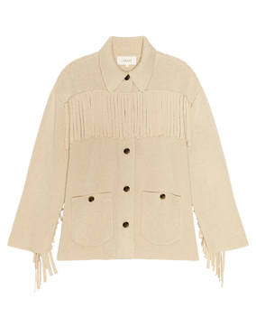 THE WESTERN FRINGE SWEATER JACKET