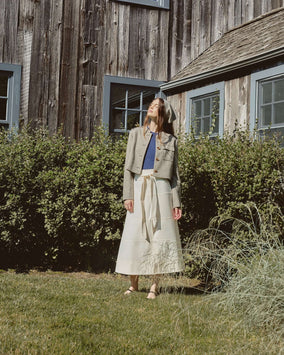HUDSON SKIRT- CREAM