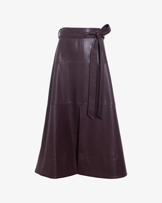 HUDLEY SKIRT-OXBLOOD