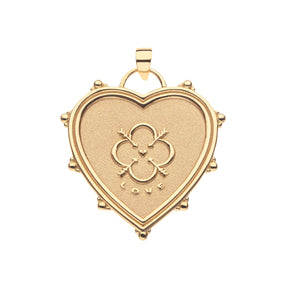 LOVE TREASURE TROVE HEART PENDANT ON 16-18" CLASSIC ROLO CHAIN