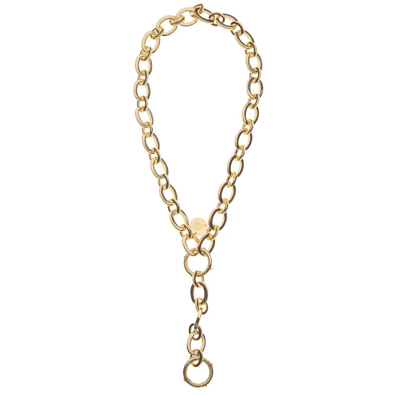LARIAT MULTI STYLE CHUNKY LINK CHAIN