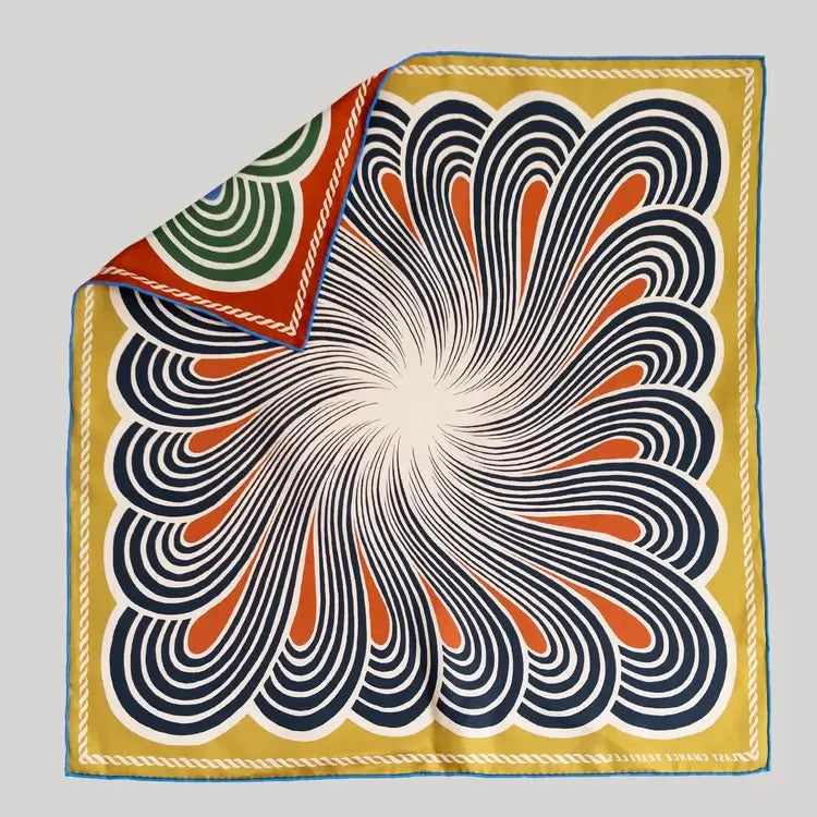 Twofer Silk Scarf - Spiral
