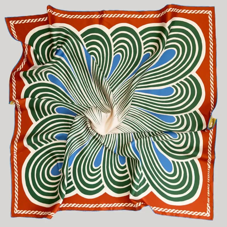 Twofer Silk Scarf - Spiral