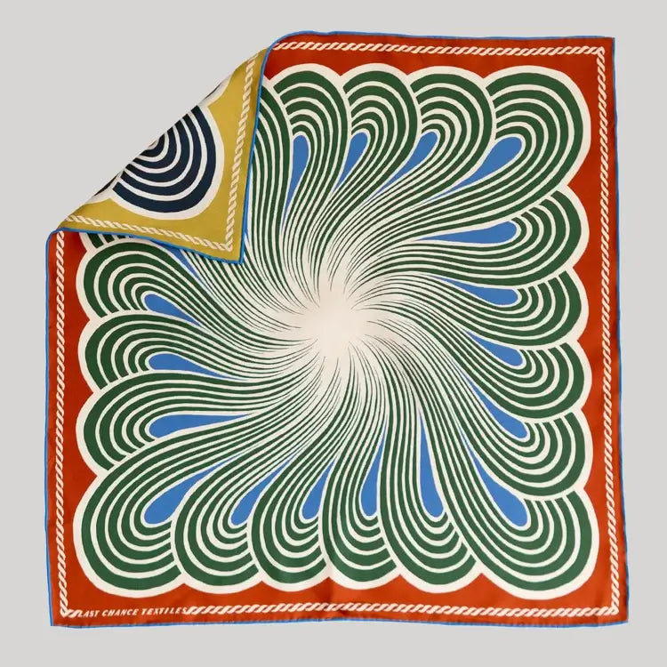 Twofer Silk Scarf - Spiral