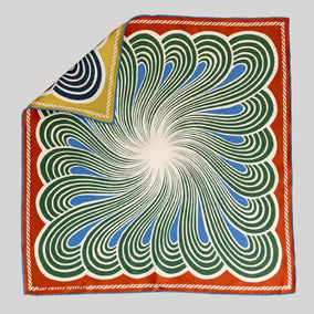 Twofer Silk Scarf - Spiral