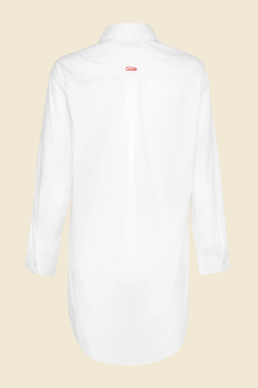 CIAO SHIRT DRESS - WHITE