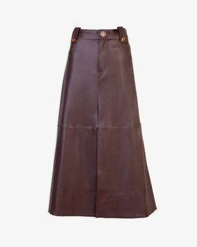 VEGAN LEATHER HUDIE SKIRT