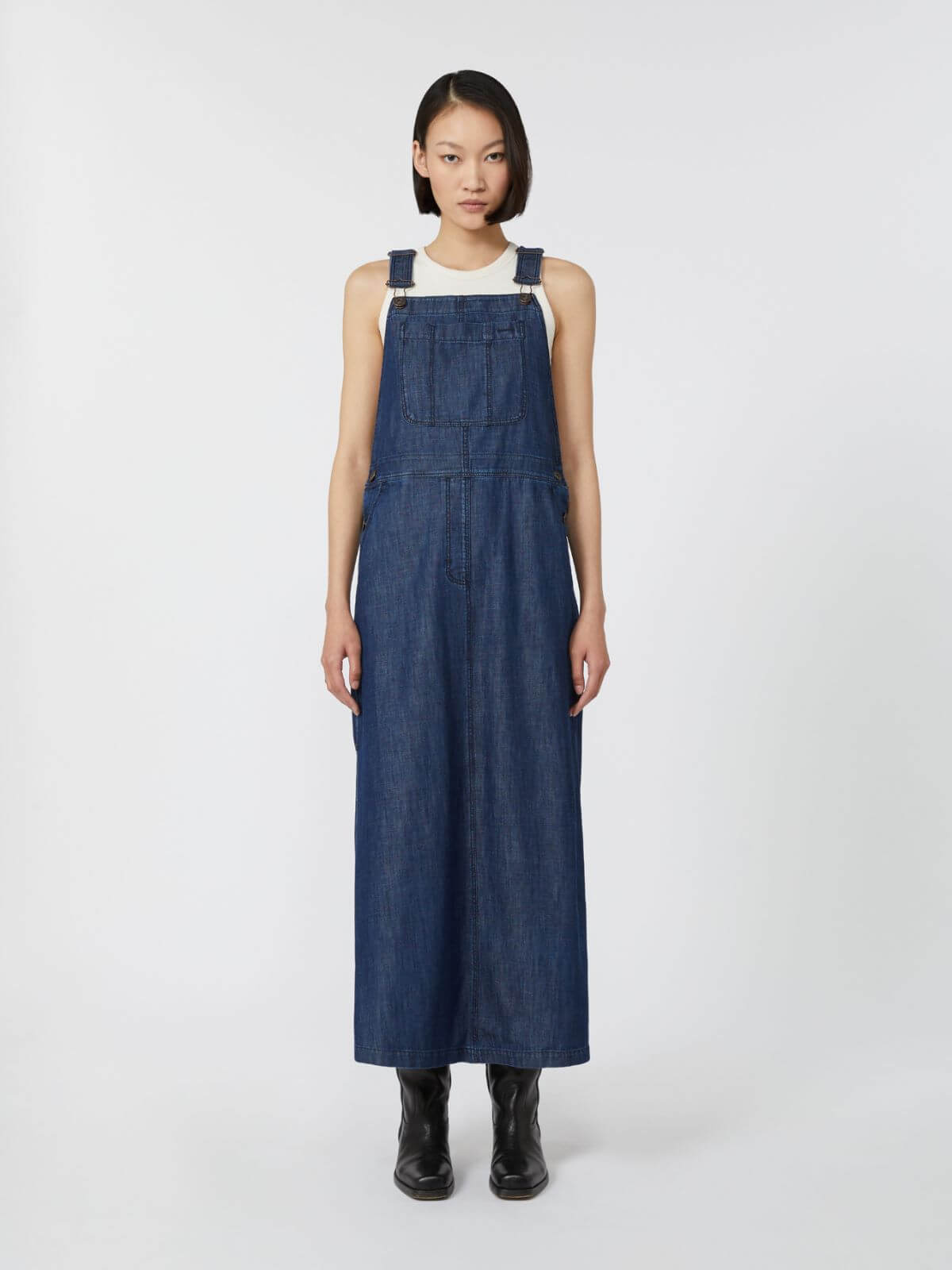 アウトレット★ Weekend MaxMara 刺繍入りポプリンドレス DIRCE Dirce short embroidered poplin tunic dress - WEEKEND MAX