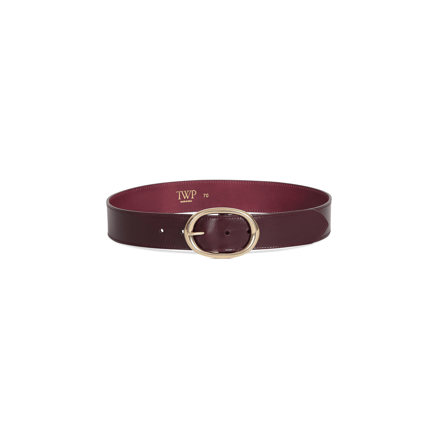 WIDE BELT- BURGUNDY