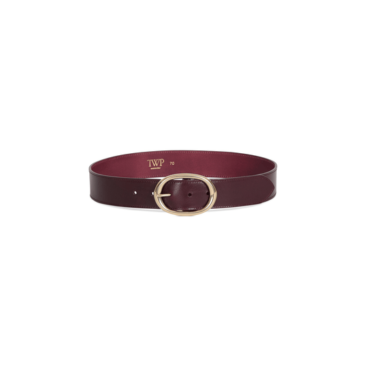 WIDE BELT- BURGUNDY