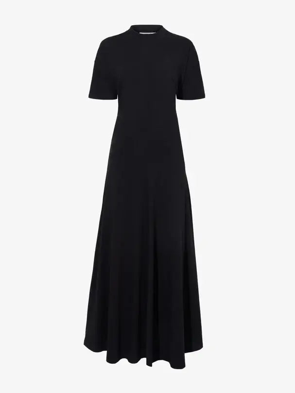 NOELLE DRESS IN JERSEY- BLACK