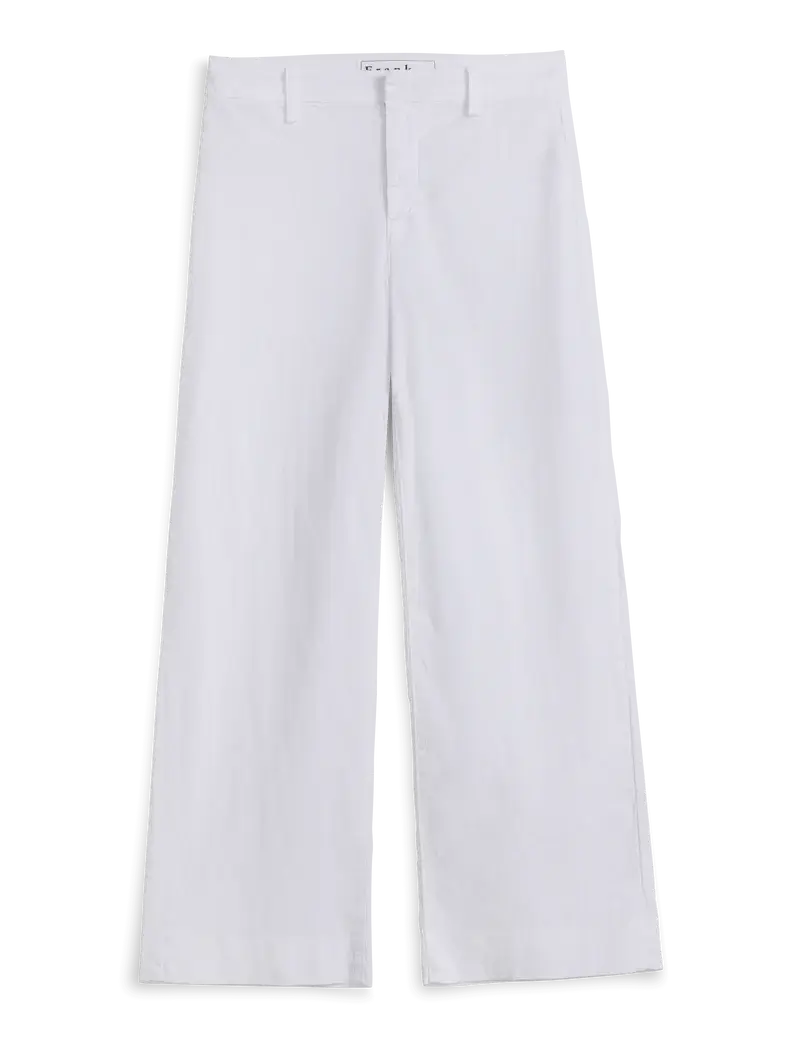 WEST VILLAGE WIDE LEG CHINO- WHITE