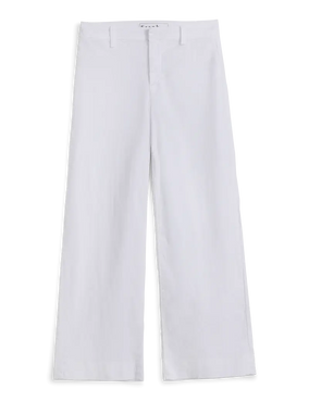 WEST VILLAGE WIDE LEG CHINO- WHITE