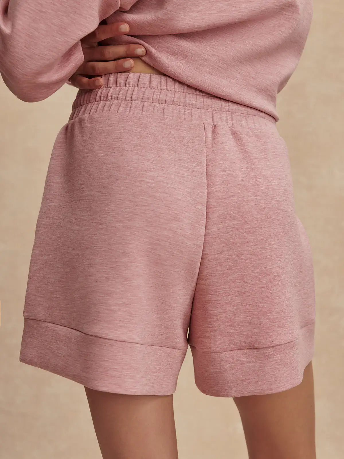 ATRIUM HIGH RISE SHORT 4.5- ROSE MARL