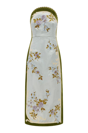 ODESSA EMBROIDERED MIDI DRESS