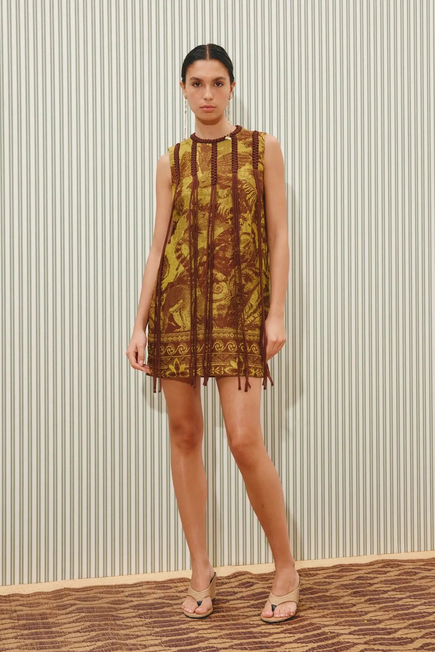 CHARLEY MINI DRESS LEMON CHOCOLATE / AU 8/ 4 US