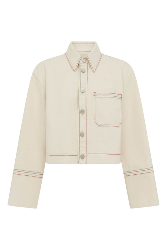 NORMA CROPPED DENIM JACKET