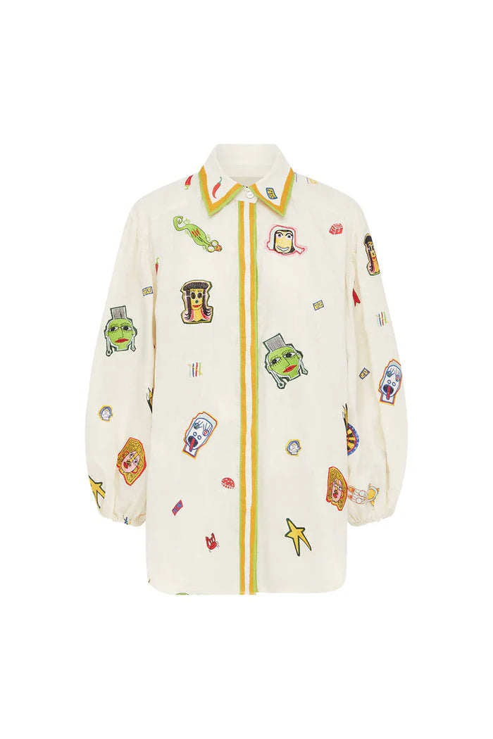 CHECKERS EMBROIDERED SHIRT