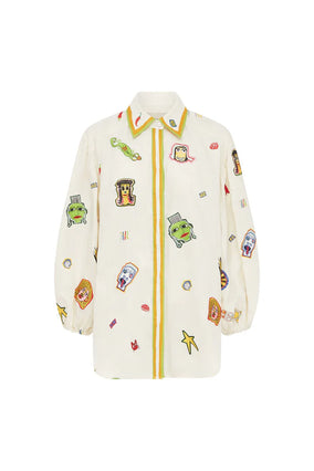 CHECKERS EMBROIDERED SHIRT