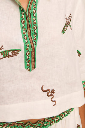 WANDA EMBROIDERED SHIRT