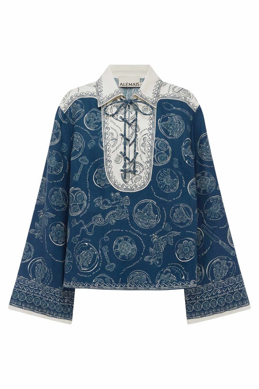 LUCKY LACE UP TOP