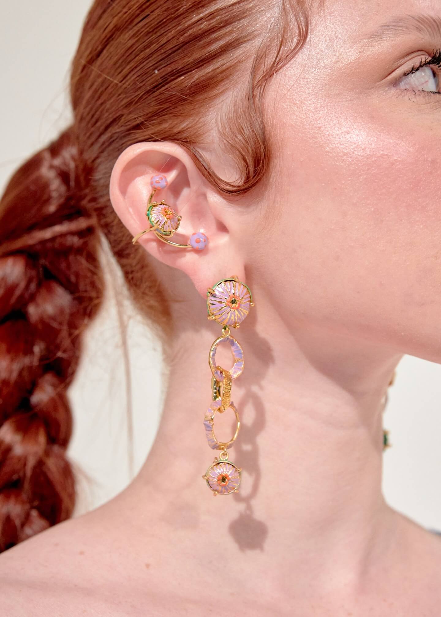 GREEN LONG SOMBRERITOS EARRINGS